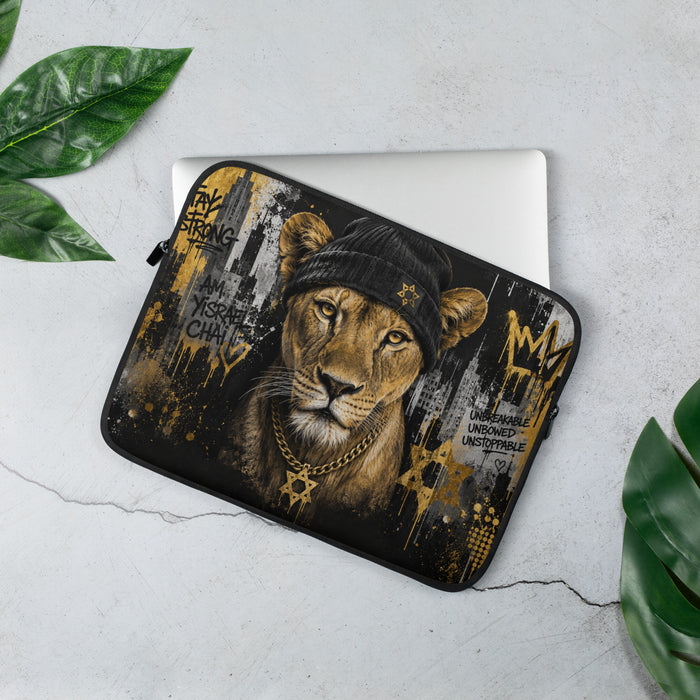 Urban Lioness Am Israel Chai Laptop Sleeve