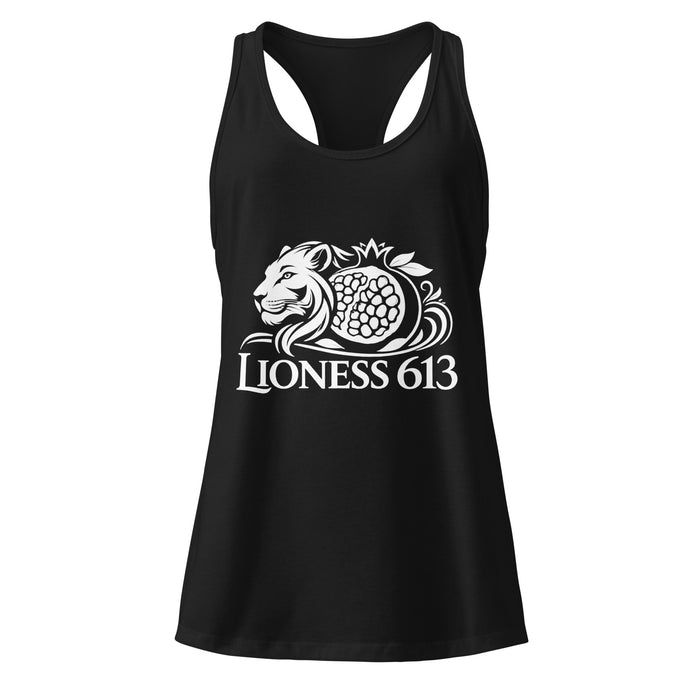 Lioness 613 - Women’s Fitted Racerback Tank Top (Black)